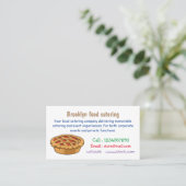 Pie-Cartoon-Abbildung Visitenkarte (Stehend Vorderseite)