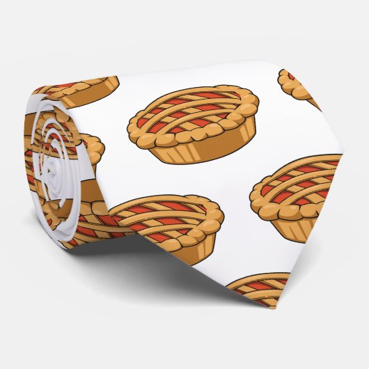 Pie cartoon illustration  krawatte (Gerollt)
