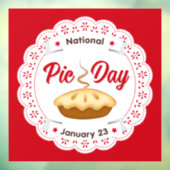 Pie Day, 23. Januar, EAT PIE! Fensteraufkleber (Blatt 3)