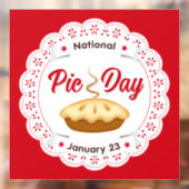 Pie Day, 23. Januar, EAT PIE! Fensteraufkleber (Blatt 2)