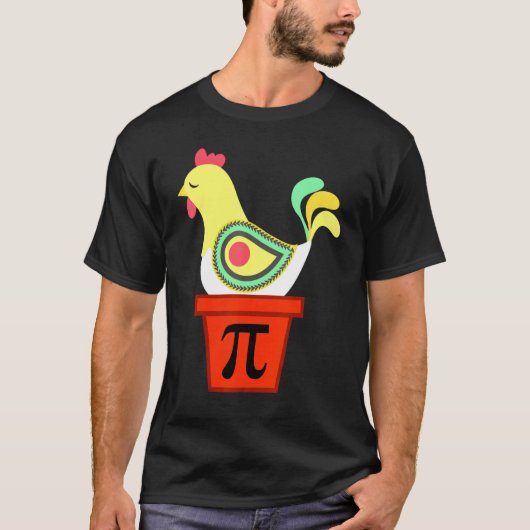 Pie Day Mathe Lehrer Chicken T-Shirt (Vorderseite)