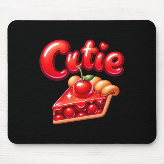 Pie Day Pi Day Erntedank Cherry Niedlich Pie Süsse Mousepad (Vorne)