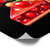 Pie Day Pi Day Erntedank Cherry Niedlich Pie Süsse Poster (Ecke)