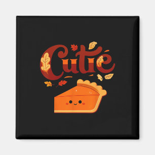 Pie Day Pi Day Erntedank Süsse Pumpkin Pie Cuti Magnet