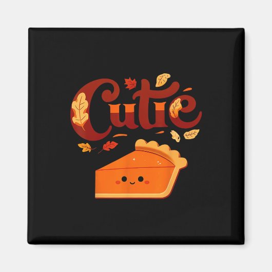 Pie Day Pi Day Erntedank Süsse Pumpkin Pie Cuti Magnet (Vorne)