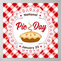 Pie Day Poster zu feiern Kuchen!