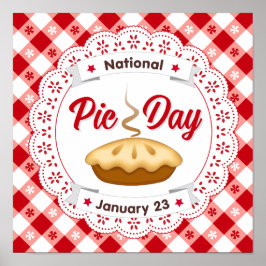 Pie Day Poster zu feiern Kuchen!
