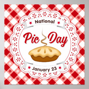 Pie Day Poster zu feiern Kuchen!