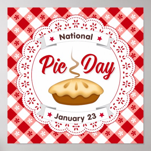 Pie Day Poster zu feiern Kuchen! (Vorne)