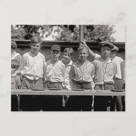 Pie Eating Contest, 1923 Postkarte (Vorderseite)