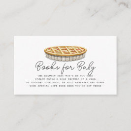 Pie Erntedank Herbstbücher für Babydusche Begleitkarte