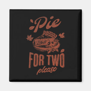 Pie für zwei bitte Thanksgiving Schwangerschaftsan Magnet