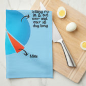 Pie Graph einer Hunde-Mama Geschirrtuch (Viertel Falte)