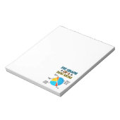 Pie Graph einer Hunde-Mama Notizblock (Rotiert)