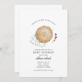 Pie Herbst Kinderdusche Einladungen (Vorne/Hinten)