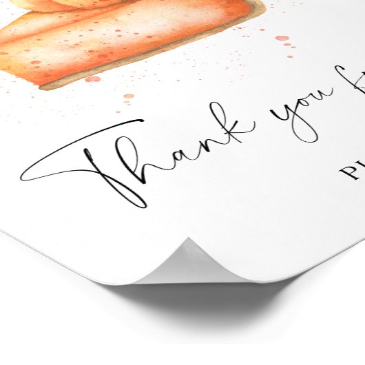 Pie Kürbis - Danke, dass du gekommen bist Poster (Ecke)