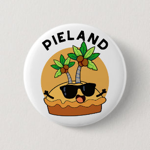 Pie-Land Lustige Insel Wortspiel Button