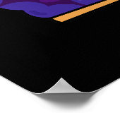 Pie like you Berry Much Funny Pie Pun Dark BG Poster (Ecke)