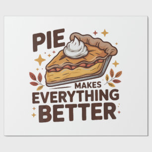 Pie macht besser geschenkpapier