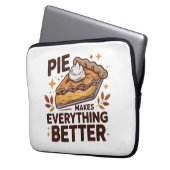 Pie macht besser laptopschutzhülle (Vorderseite Links)