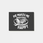 Pie macht mich glücklich Funny Pie Post-it Klebezettel (Vorderseite)