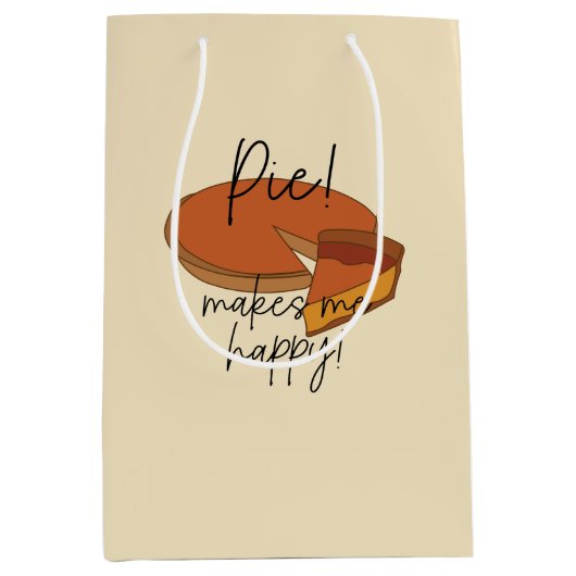 Pie macht mich glücklich Pie Mittlere Geschenktüte (Vorderseite)