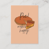 Pie macht mich glücklich Pie Visitenkarte (Vorderseite)