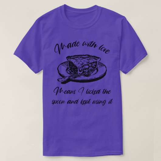 Pie Made mit Liebe T-Shirt (Design vorne)