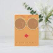 Pie Mit Augen Erntedank Holiday Postkarte (Stehend Vorderseite)