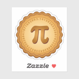Pie mit Pi-Crust Vinyl Aufkleber