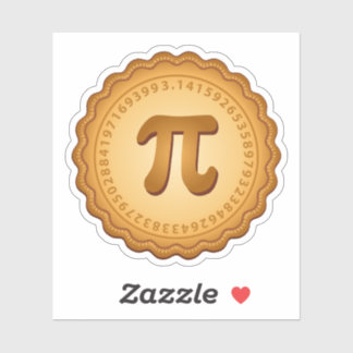 Pie mit Pi-Crust Vinyl Aufkleber