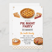Pie party theme invitation einladung (Vorne/Hinten)