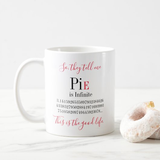 Pie Pi Day Kaffeetasse (Mit Donut)