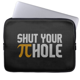 "Pie (pi) Hole", benutzerdefinierte Laptop-Ärmel Laptopschutzhülle