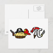 Pie & Pi Pirates Postkarte (Vorne/Hinten)