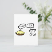 Pie & Pi Postkarte (Stehend Vorderseite)