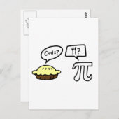 Pie & Pi Postkarte (Vorne/Hinten)