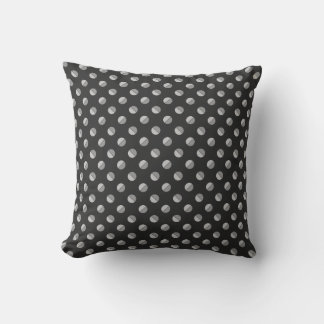 `Pie Polkadot"  Black Tonal Grey Kissen