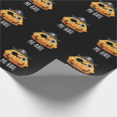 Pie-rate Funny Pirate Pie Pun Dark BG Geschenkpapier (Ecke)
