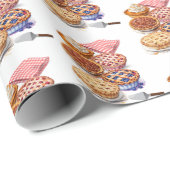 Pie Sharing Night Party Geschenkpapier (Rolleneckpunkt)