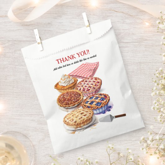 Pie Sharing Night Party Geschenktütchen (Ausgeschnitten)