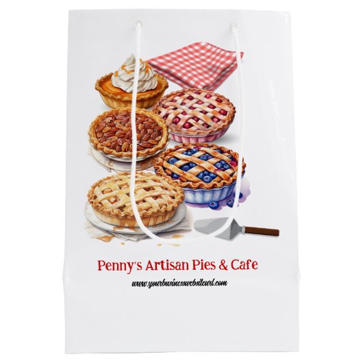 Pie Shoppe Mittlere Geschenktüte (Rückseite)