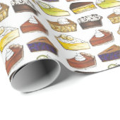 Pie Slice Apple Pumpkin Banana Key Limone Blueberr Geschenkpapier (Rolleneckpunkt)