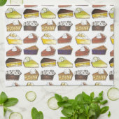 Pie Slice Apple Pumpkin Banana Key Limone Blueberr Geschirrtuch (Gefaltet)