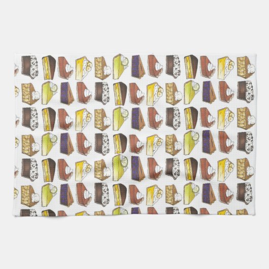 Pie Slice Apple Pumpkin Banana Key Limone Blueberr Geschirrtuch (Horizontal)
