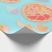 Pie Slice Pastel Personalisiertes Muster Geschenkpapier (Ecke)