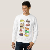 Pie Slice Slices Diner Pies Feinschmecker Sweatshi Sweatshirt (Vorne ganz)