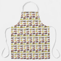 Pie Slices Print Apple Pumpkin Blueberry Key Limon