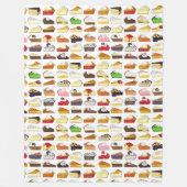 Pie Social Pi Day Slices Bake Sale Desserts Nahrun Fleecedecke (Vorderseite)