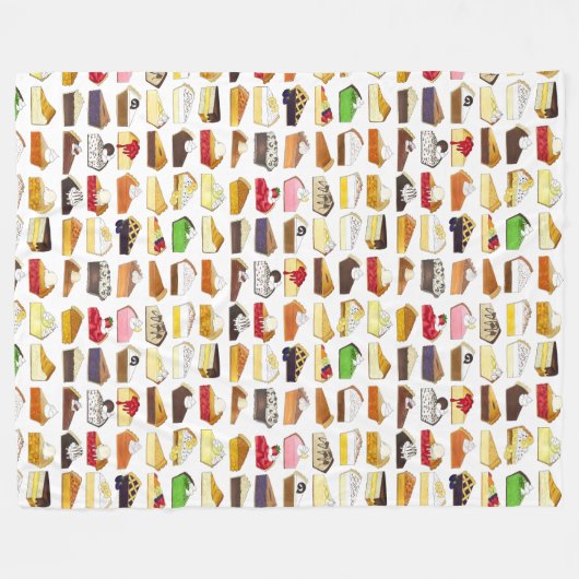 Pie Social Pi Day Slices Bake Sale Desserts Nahrun Fleecedecke (Vorderseite (Horizontal))